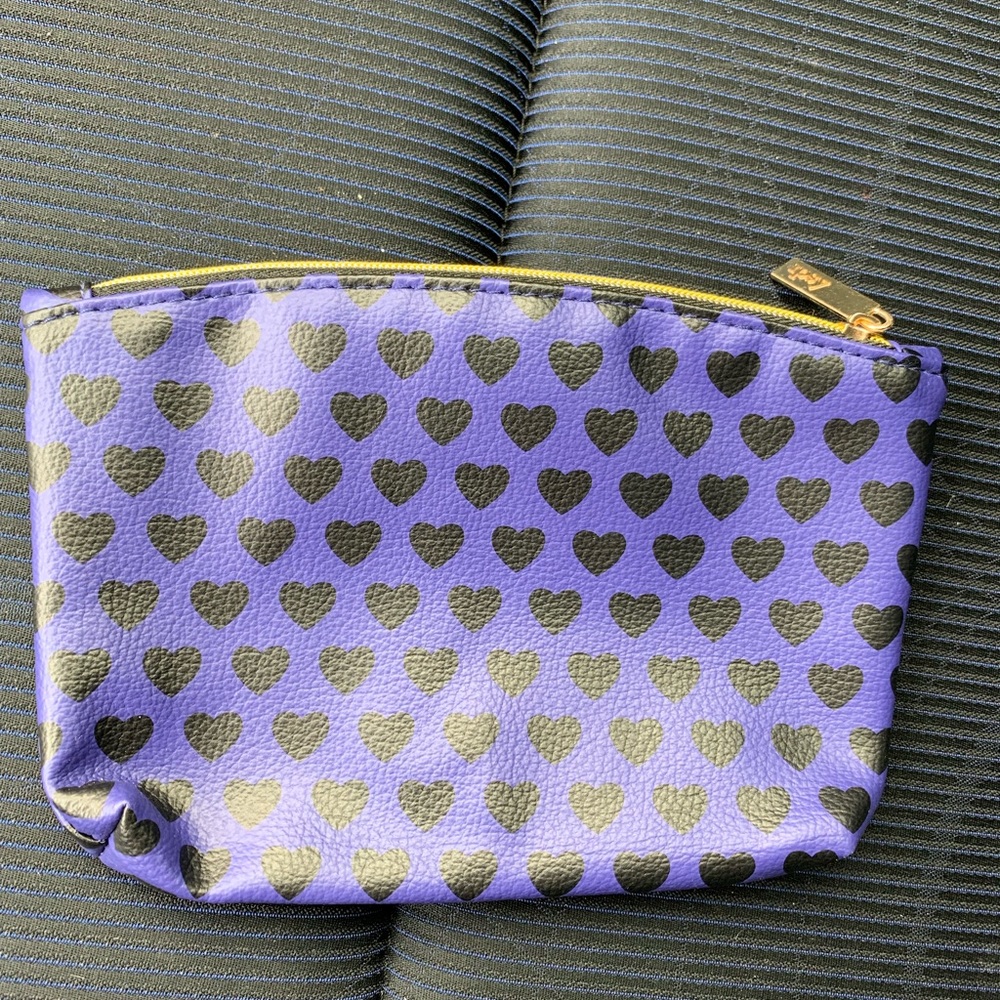 Purple Bag with Hearts by Ipsy